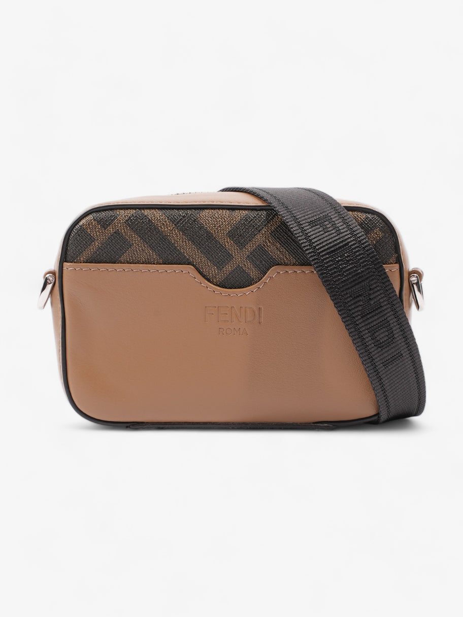 Monogram Zipped Pouch Brown  Leather Image 1