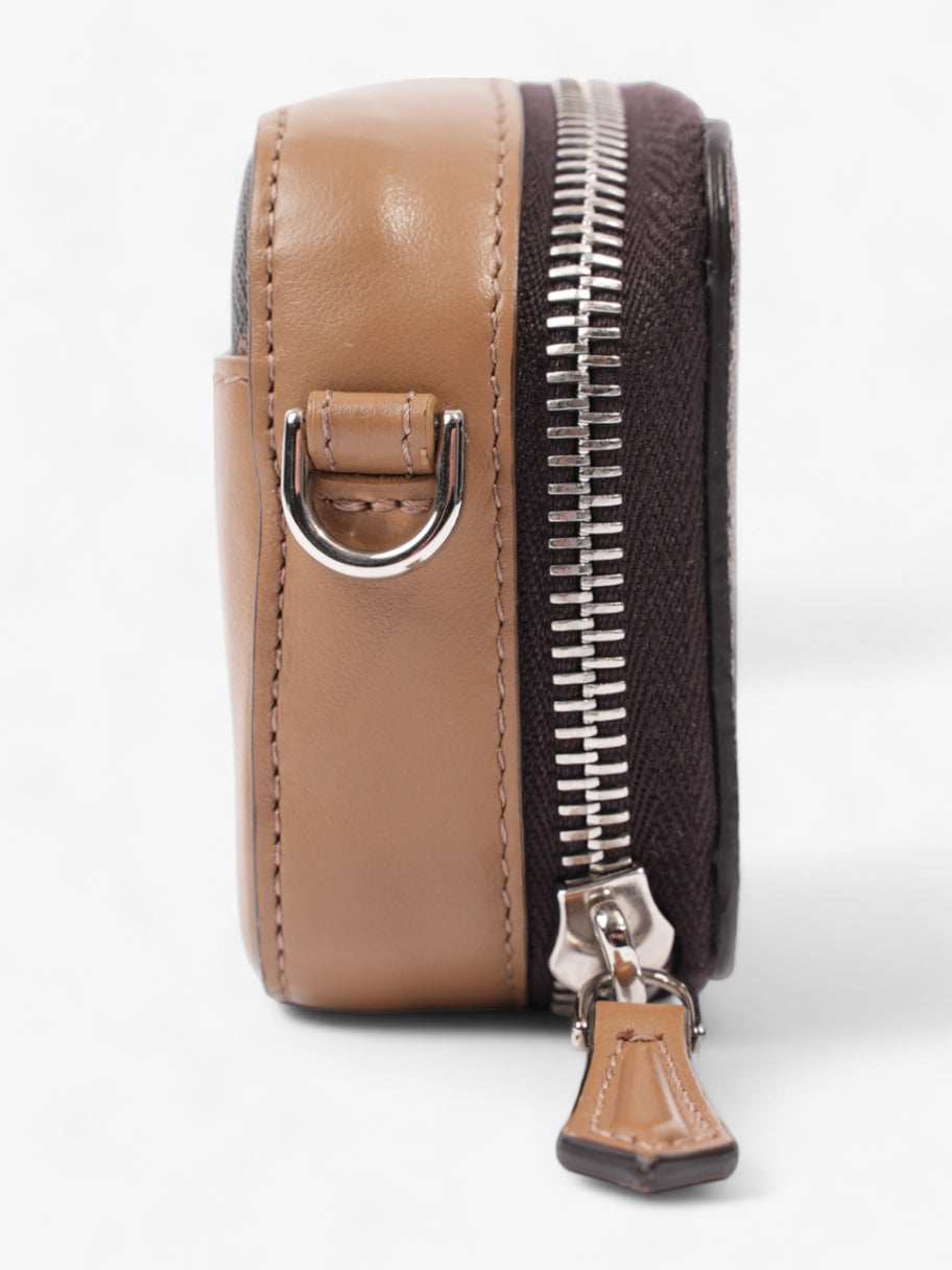 Monogram Zipped Pouch Brown  Leather Image 3