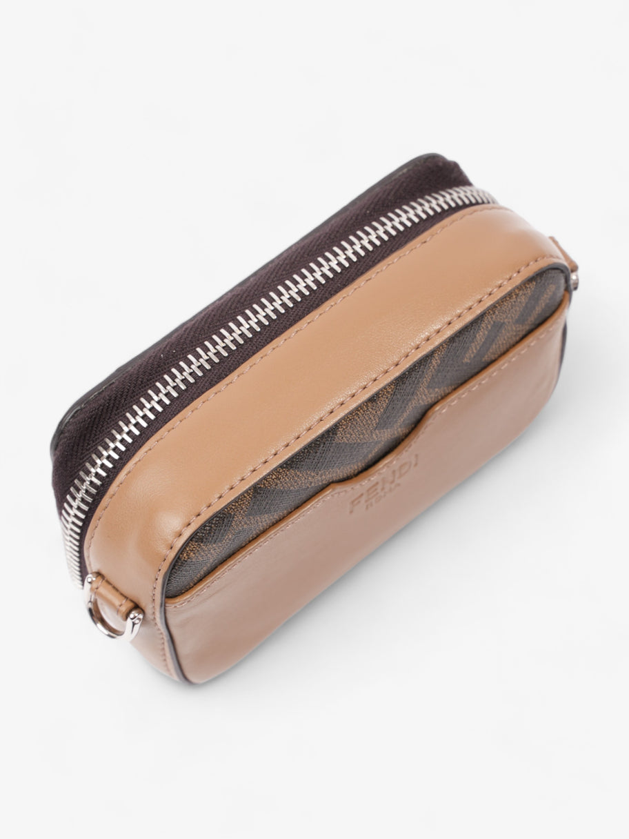 Monogram Zipped Pouch Brown  Leather Image 6