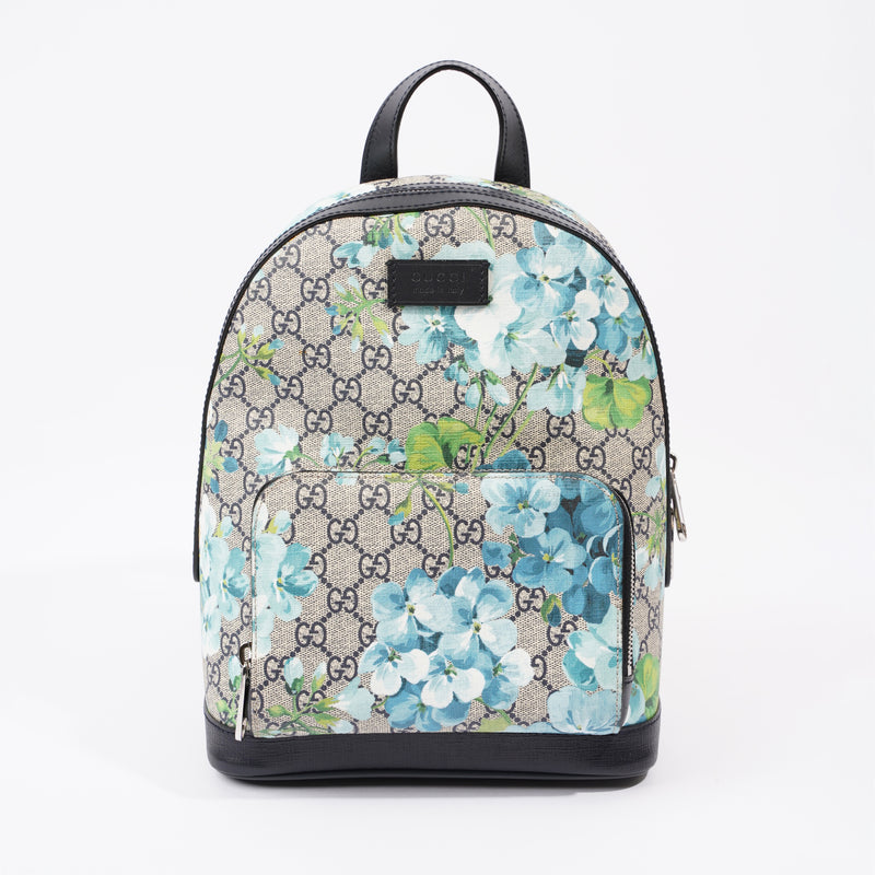  GG Supreme Blooms Day Backpack Monogram / Blue Coated Canvas