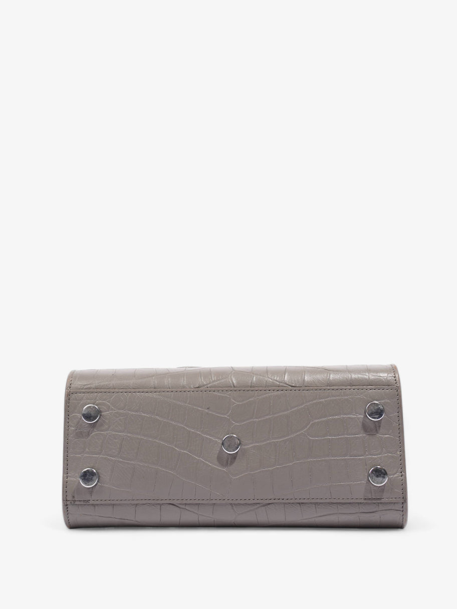 Sac De Jour Grey Croc Embossed Leather Nano Image 7