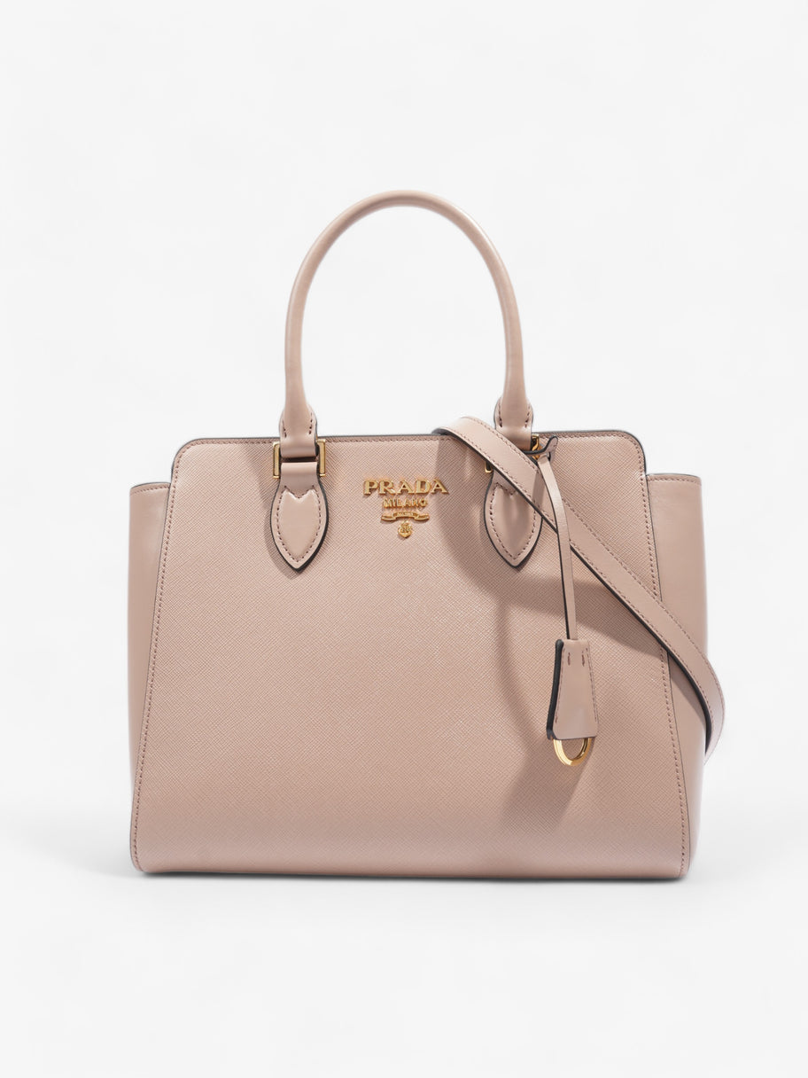 2Way Shoulder Bag Pink Saffiano Leather Image 1