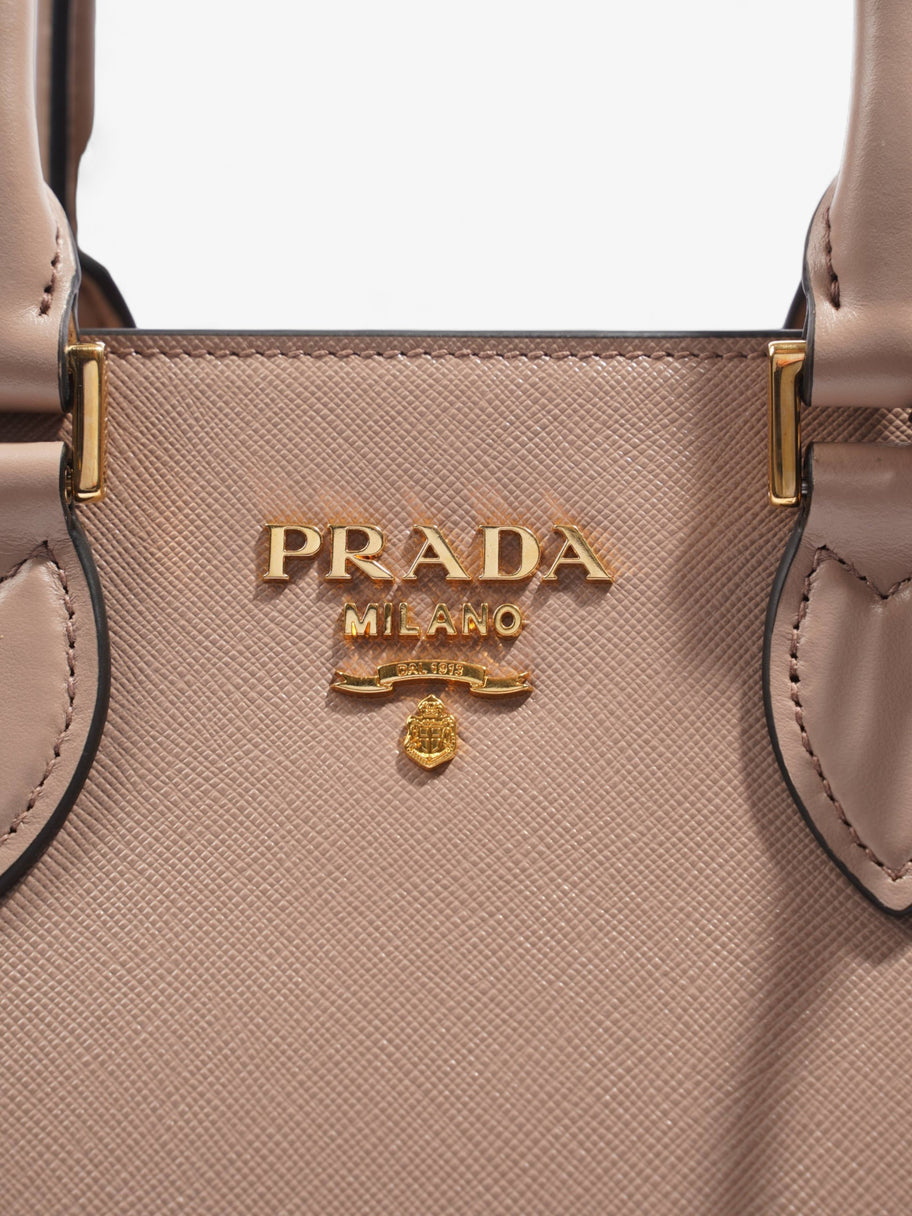2Way Shoulder Bag Pink Saffiano Leather Image 3