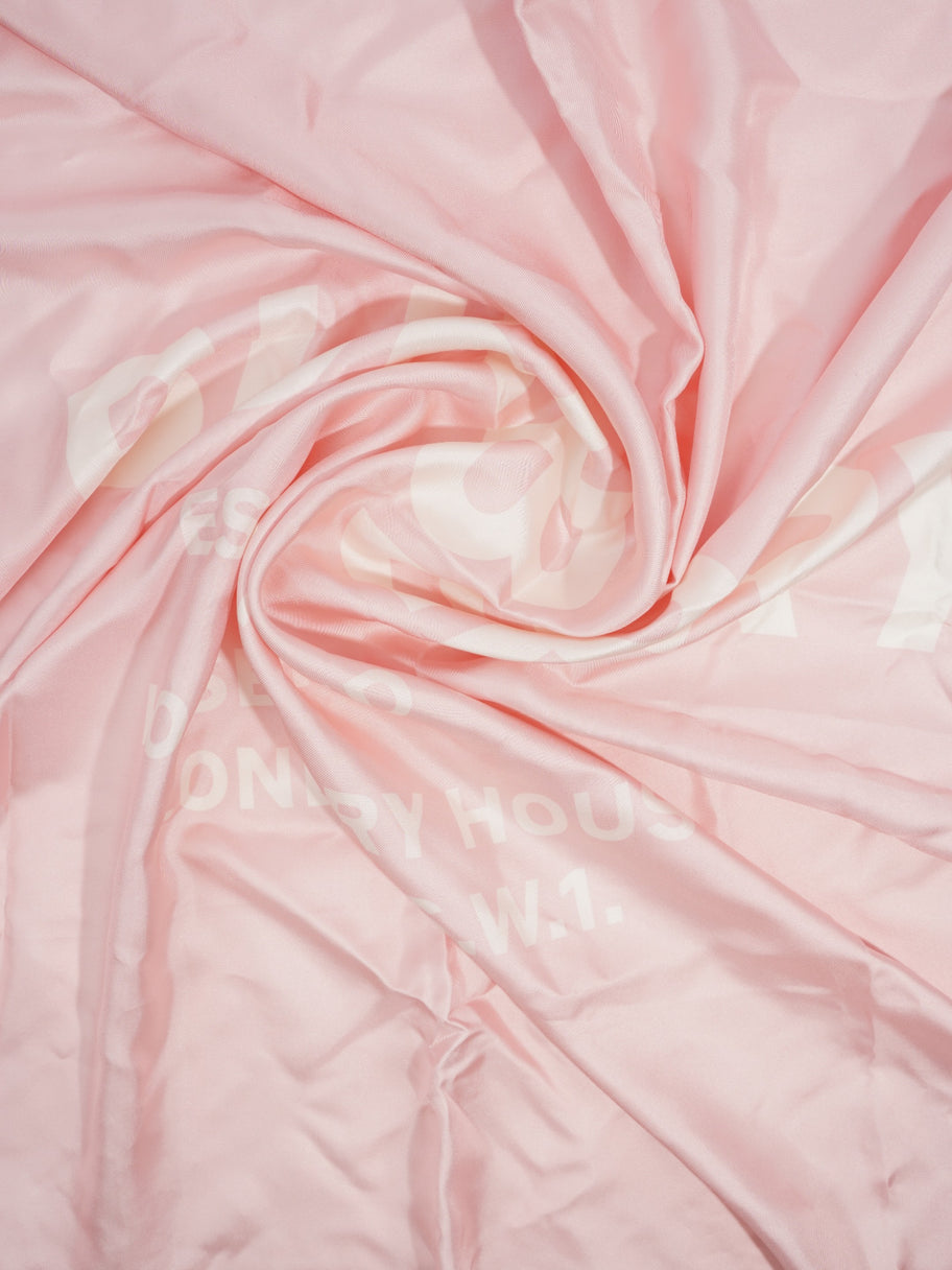 Horse Ferry Inverse Square Scarf Pink / White Silk Image 2