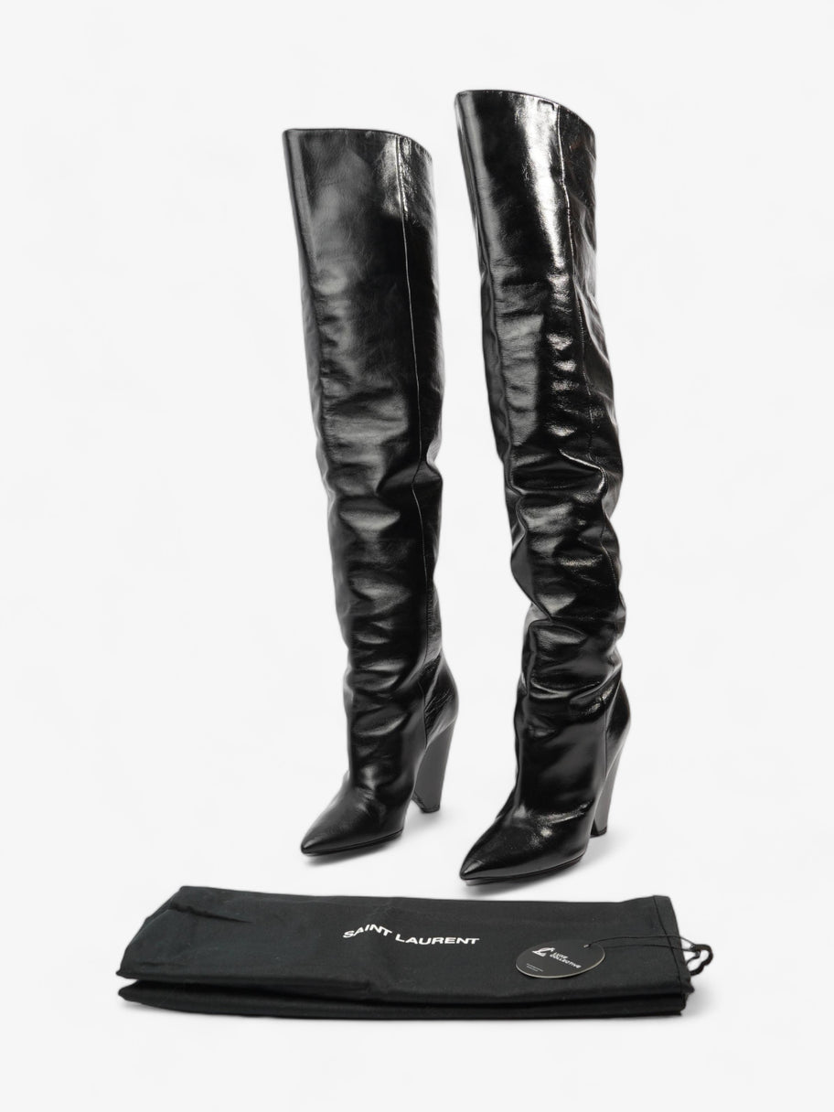 Niki Boots Black Leather EU 40 UK 7 Image 8