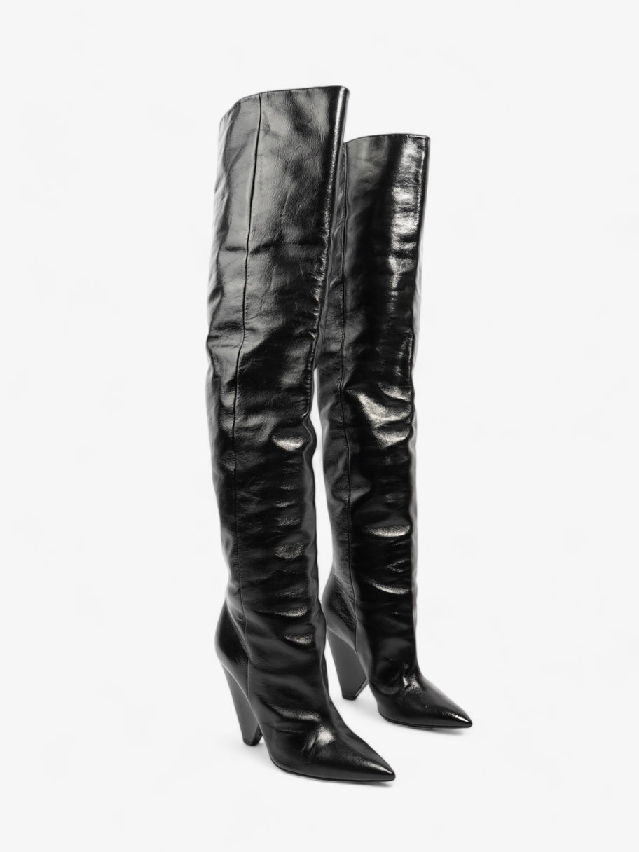 Niki Boots Black Leather EU 40 UK 7 Image 2