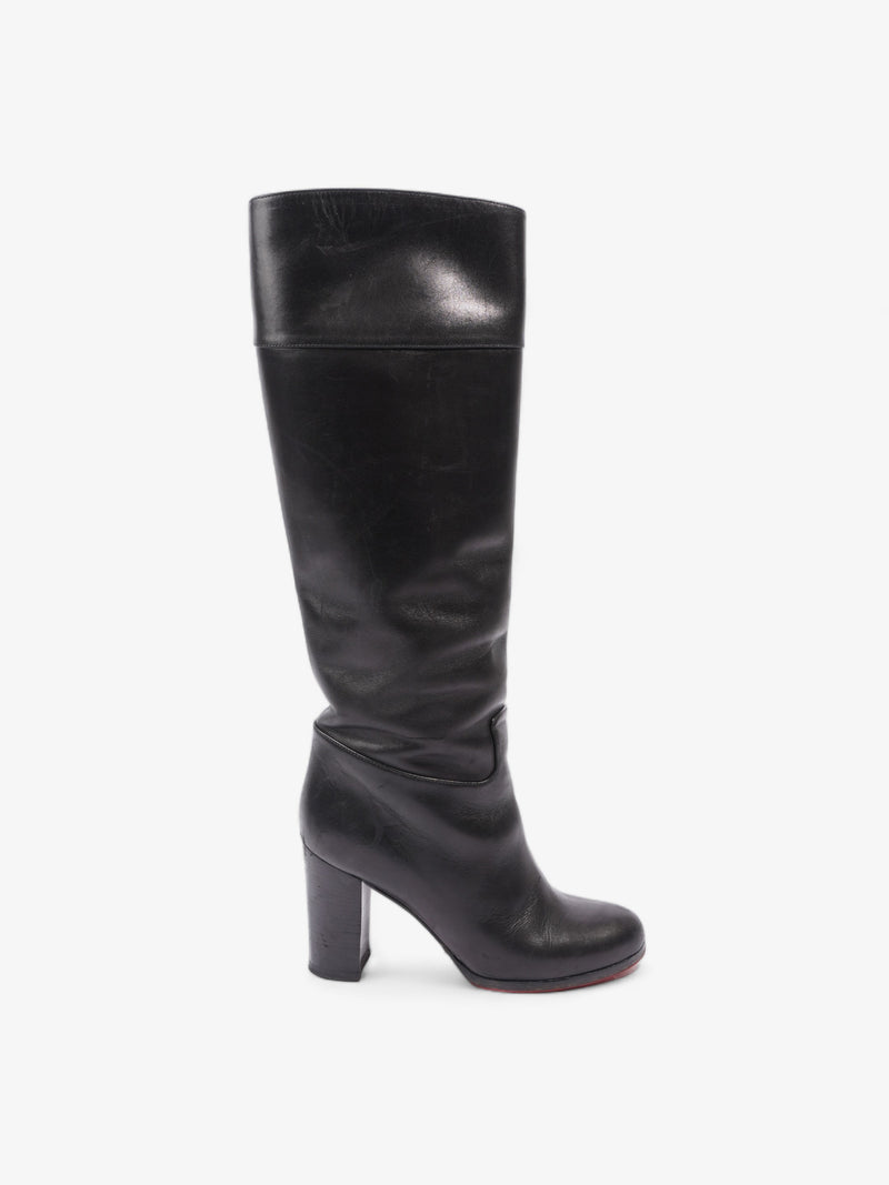  Knee High Boot 80 Black Leather EU 36 UK 3