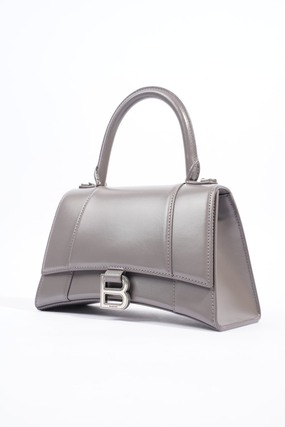 Hourglass Small Grey Calfskin Leather Small Image 8