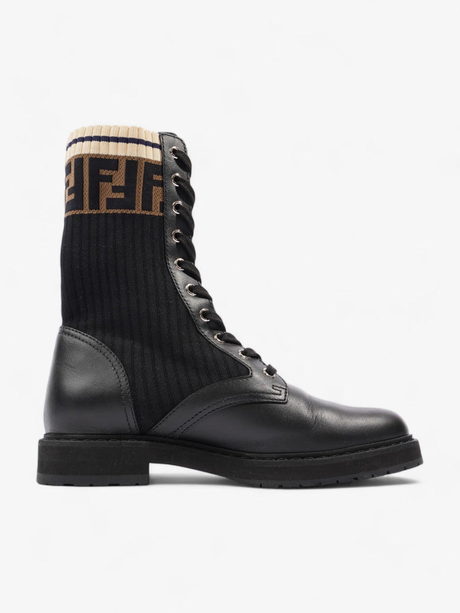 Rockoko Boots Black / Beige Leather EU 37.5 UK 4.5 Image 4