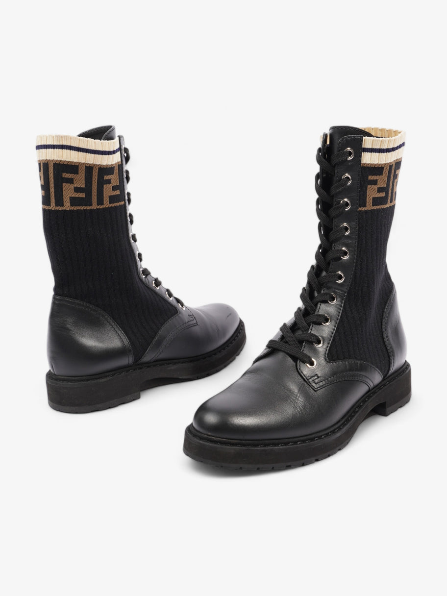 Rockoko Boots Black / Beige Leather EU 37.5 UK 4.5 Image 9
