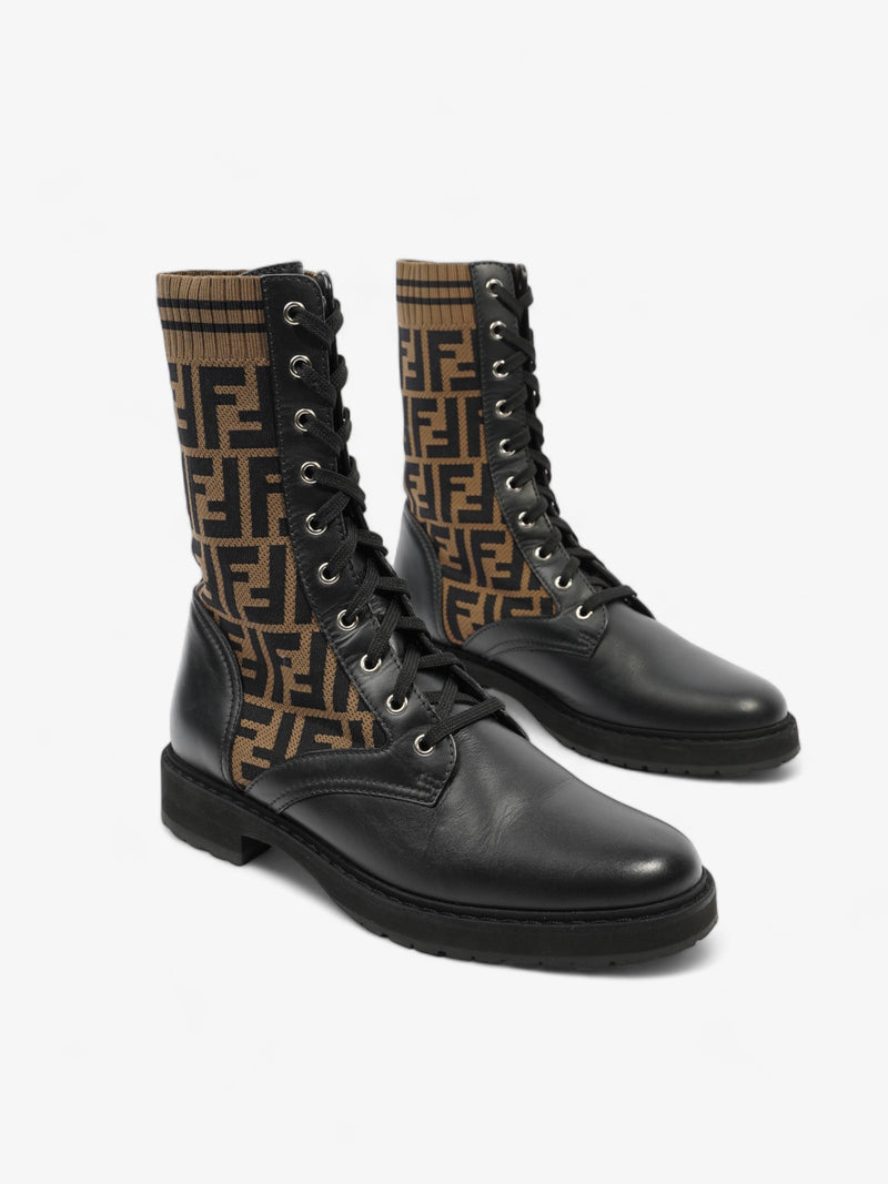  Rockoko Boots Beige / Black Leather EU 41 UK 8