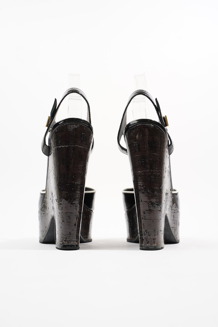 Wedge Sandal 140 Black Patent Leather EU 37 UK 4 Image 6