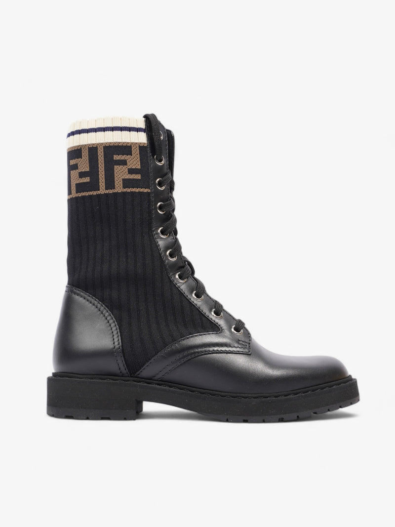  Rockoko Boots Black / Brown / Cream Leather EU 36 UK 3