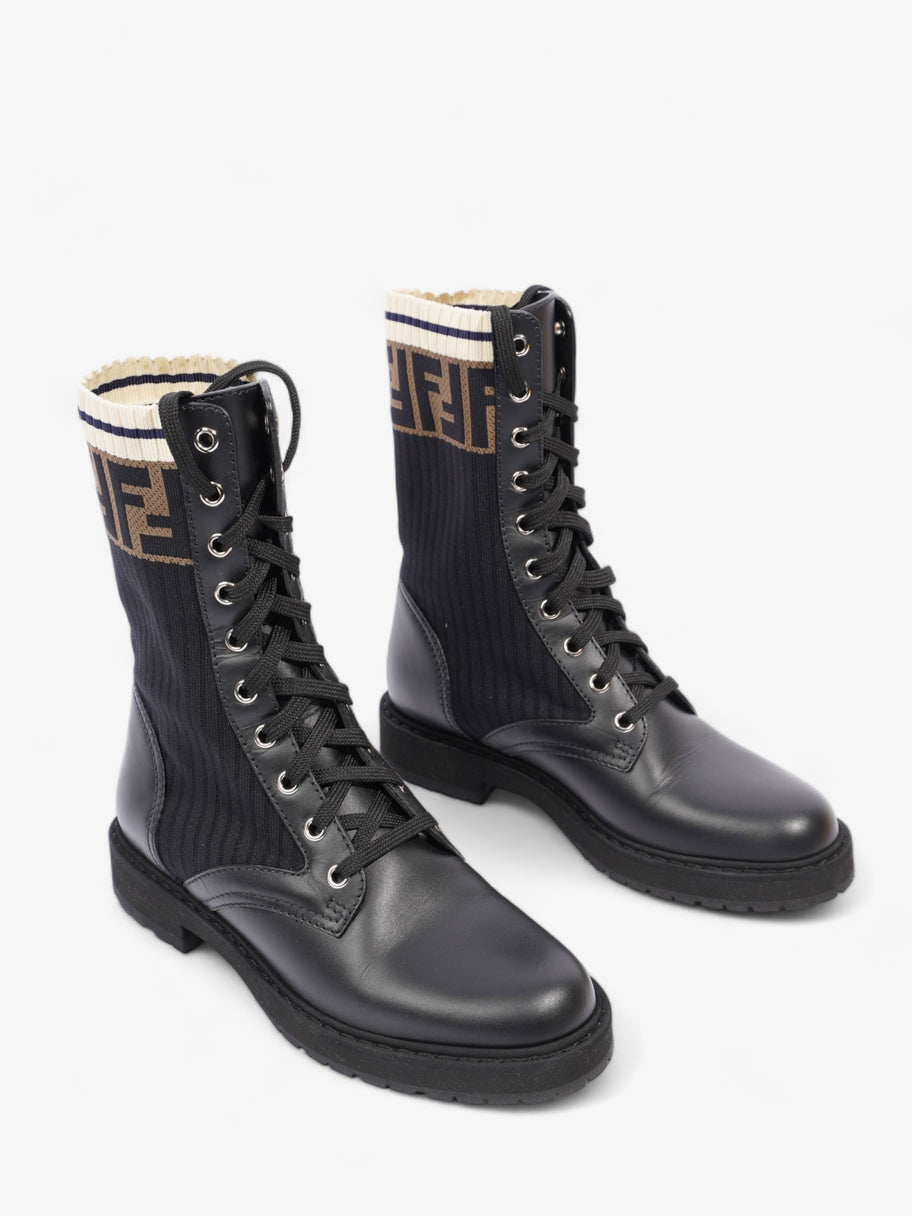 Rockoko Boots Black / Brown / Cream Leather EU 36 UK 3 Image 2