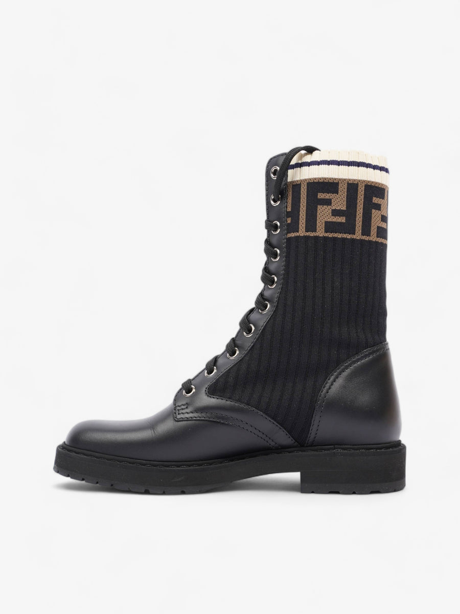 Fendi black outlet boots