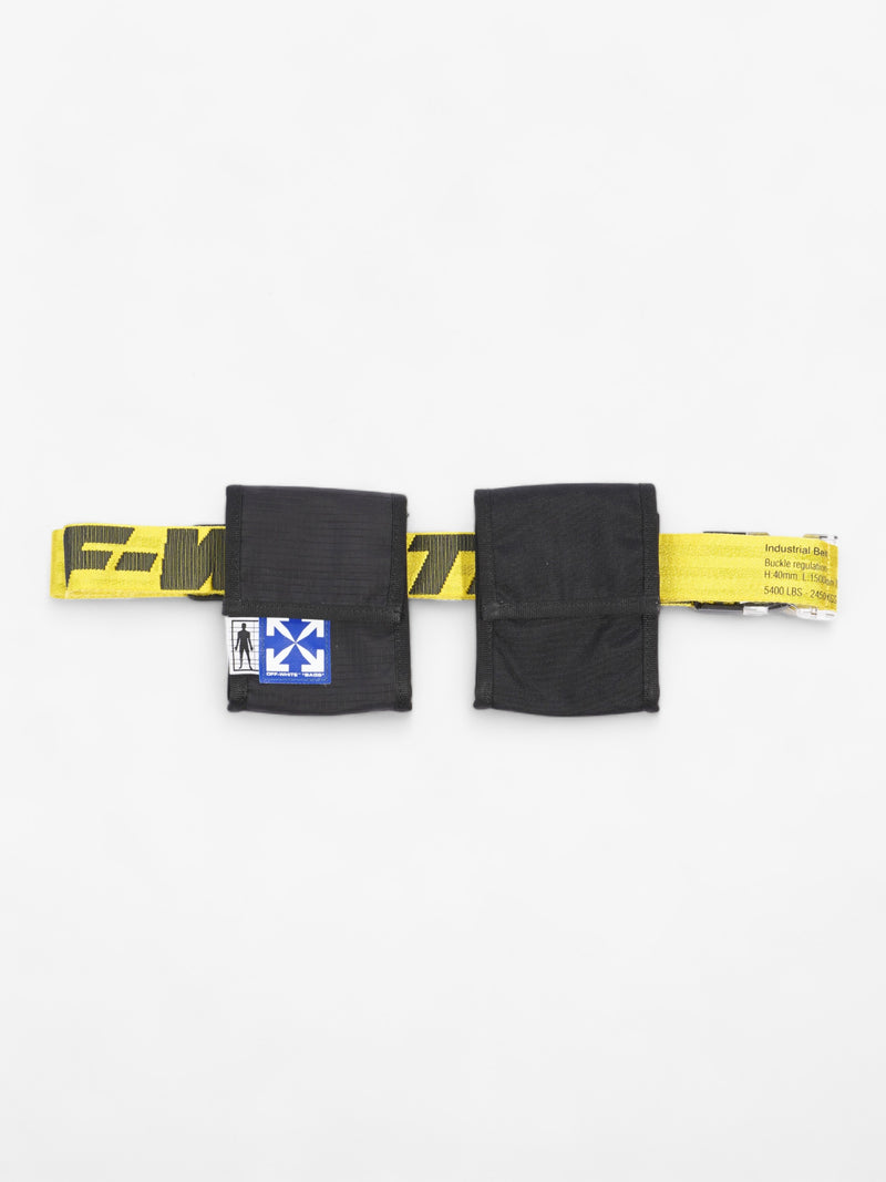  Two Pocket Belt Yellow / Black Fabric
