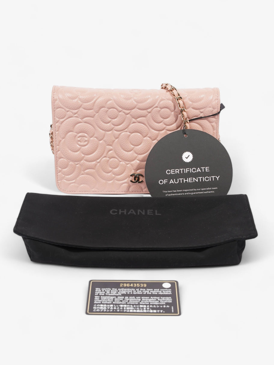 Camellia Wallet On Chain Pink Leather Image 15