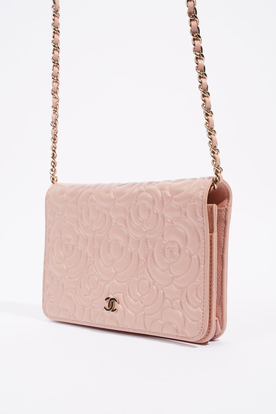 Camellia Wallet On Chain Pink Leather Image 12