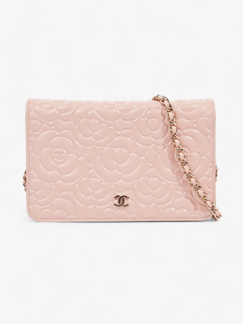  Camellia Wallet On Chain Pink Leather