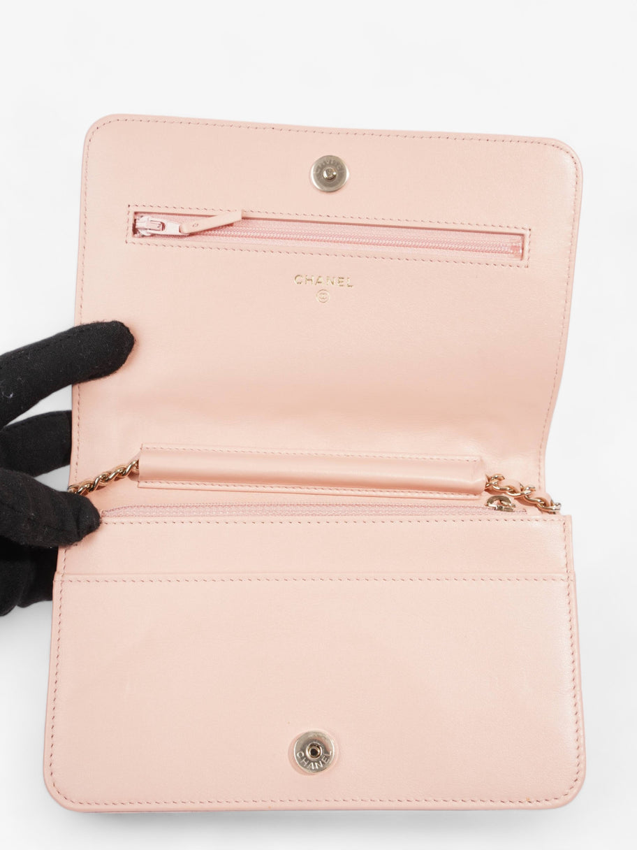 Camellia Wallet On Chain Pink Leather Image 8