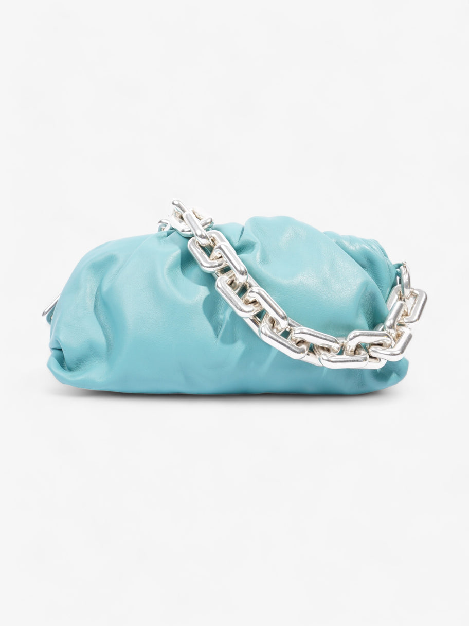 Chain Pouch Turquoise Leather Image 1
