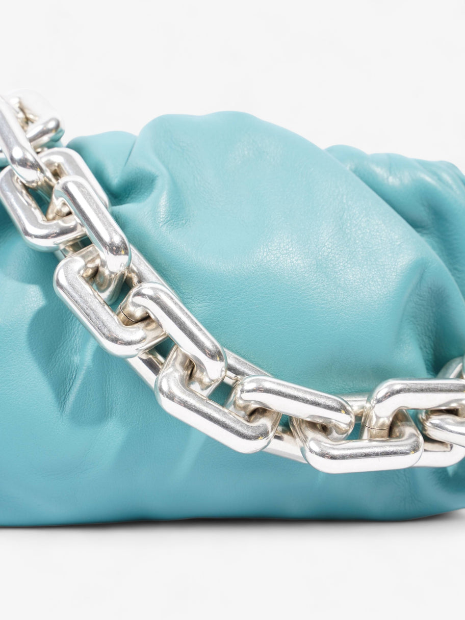 Chain Pouch Turquoise Leather Image 3