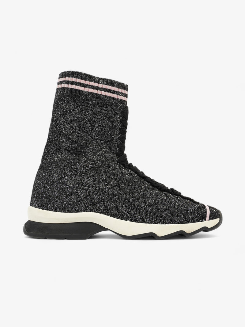  Sock Sneaker Grey / Pink Cotton EU 37 UK 4
