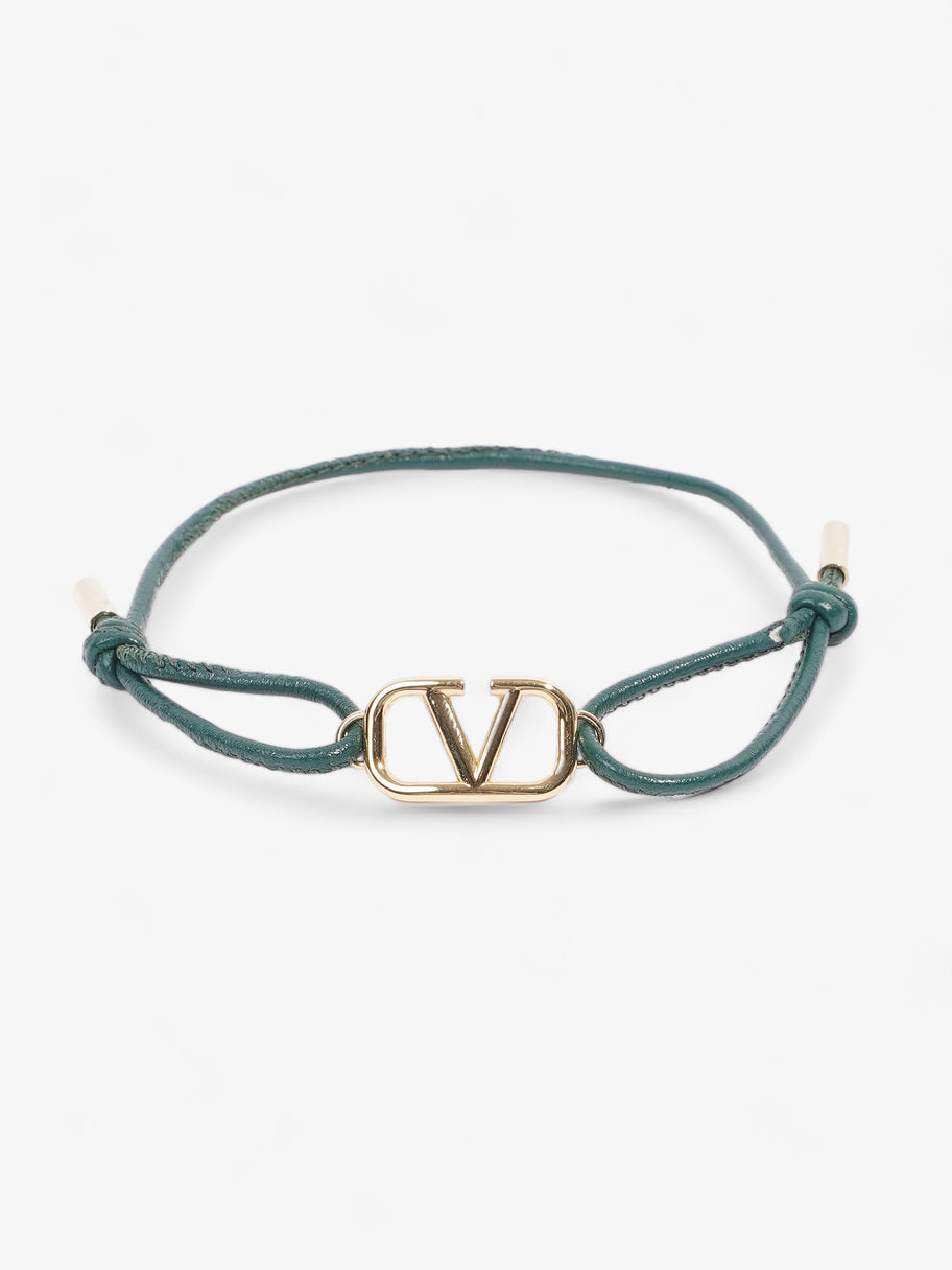 VLogo Signature Leather Cord Green / Gold Cotton Image 1