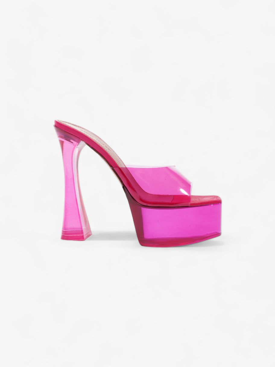 Dalida Glass Sandals 140mm Lotus Pink PVC EU 36 UK 3 Image 1
