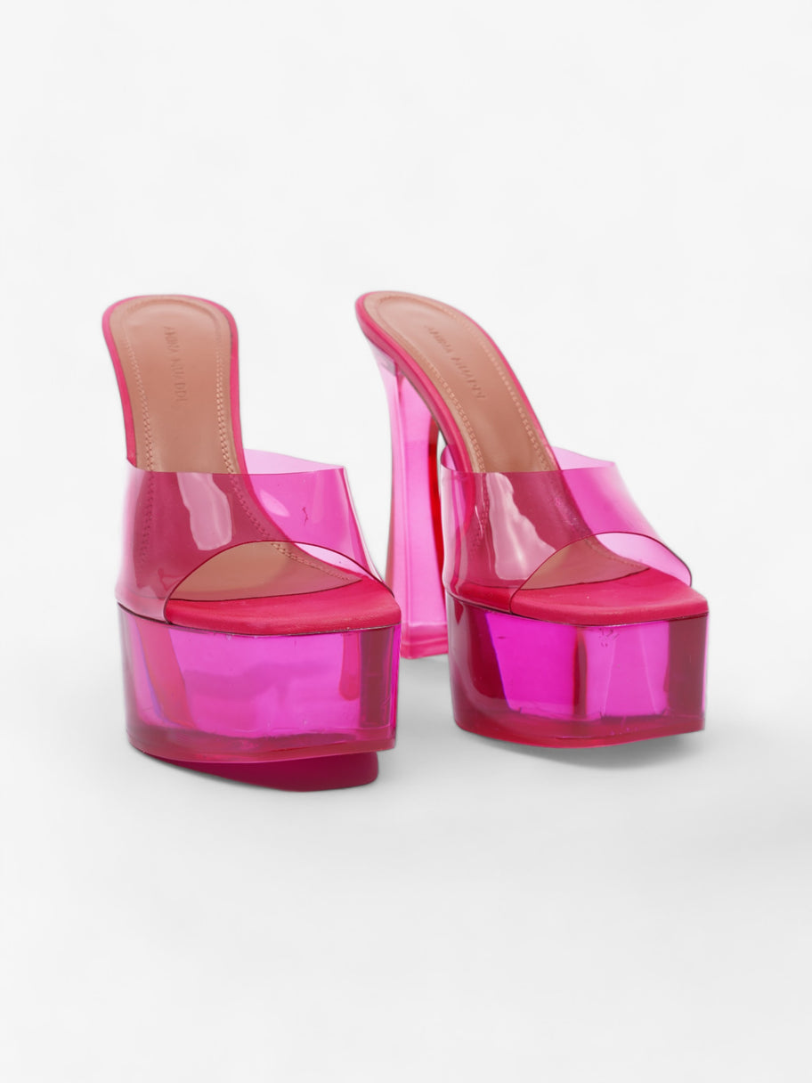 Dalida Glass Sandals 140mm Lotus Pink PVC EU 36 UK 3 Image 2