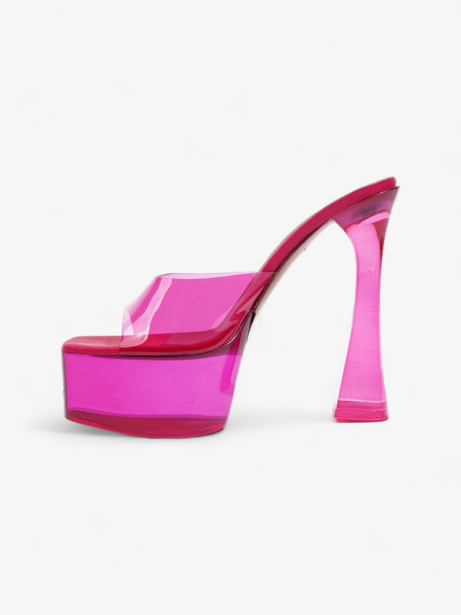 Dalida Glass Sandals 140mm Lotus Pink PVC EU 36 UK 3 Image 3