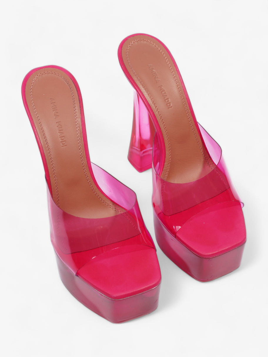 Dalida Glass Sandals 140mm Lotus Pink PVC EU 36 UK 3 Image 8