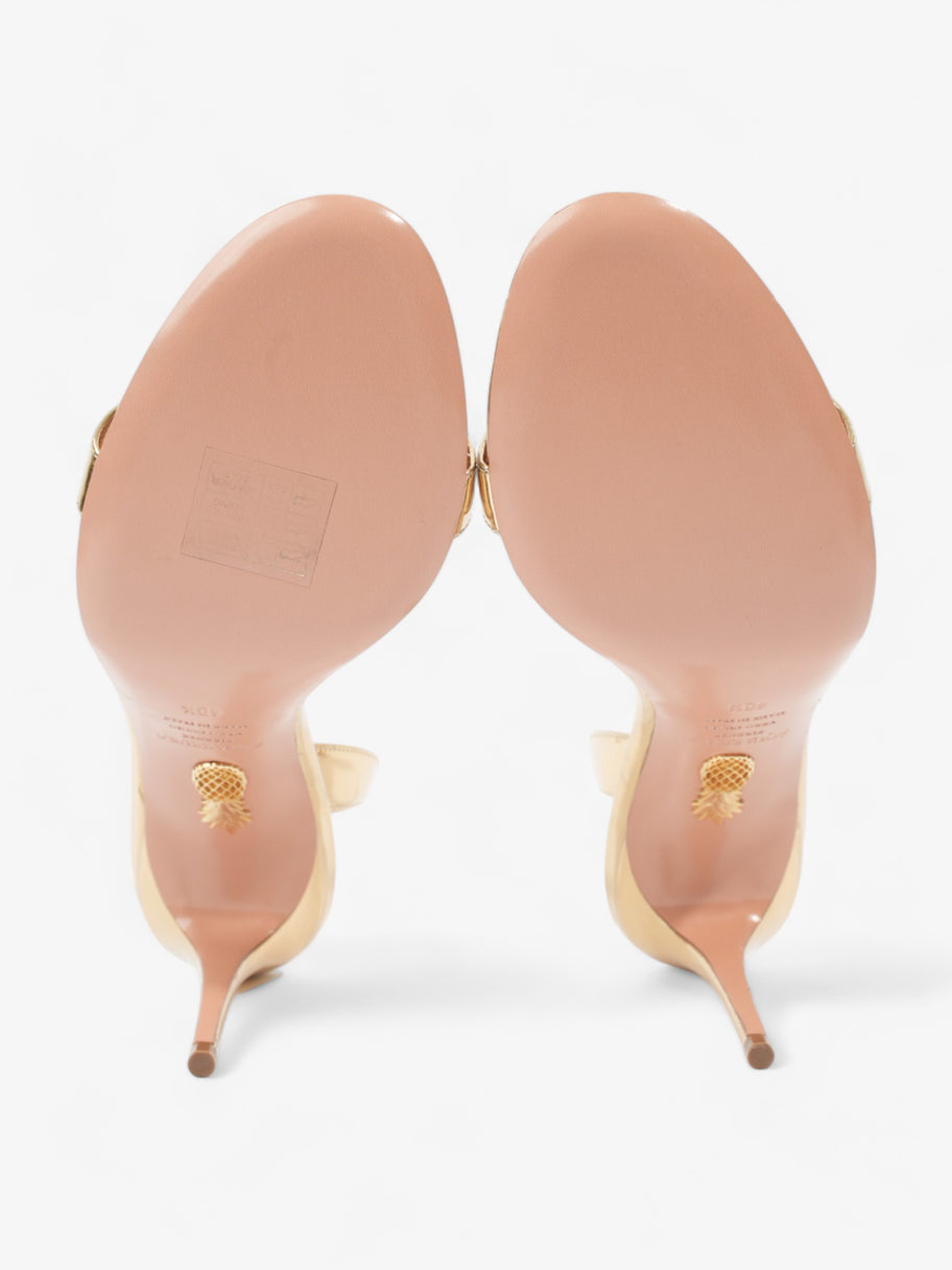 So Nude Sandal 85mm Gold Patent Leather EU 40.5 UK 7.5 Image 7