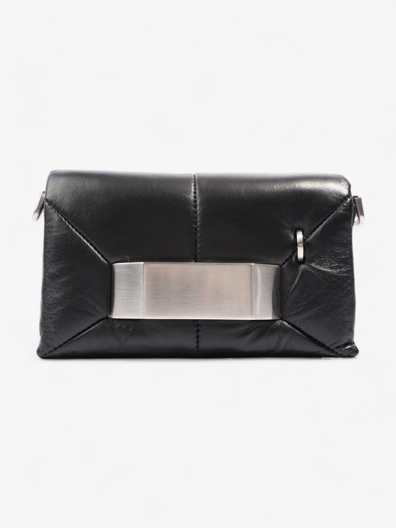  Griffin Quilted Clutch Black Leather