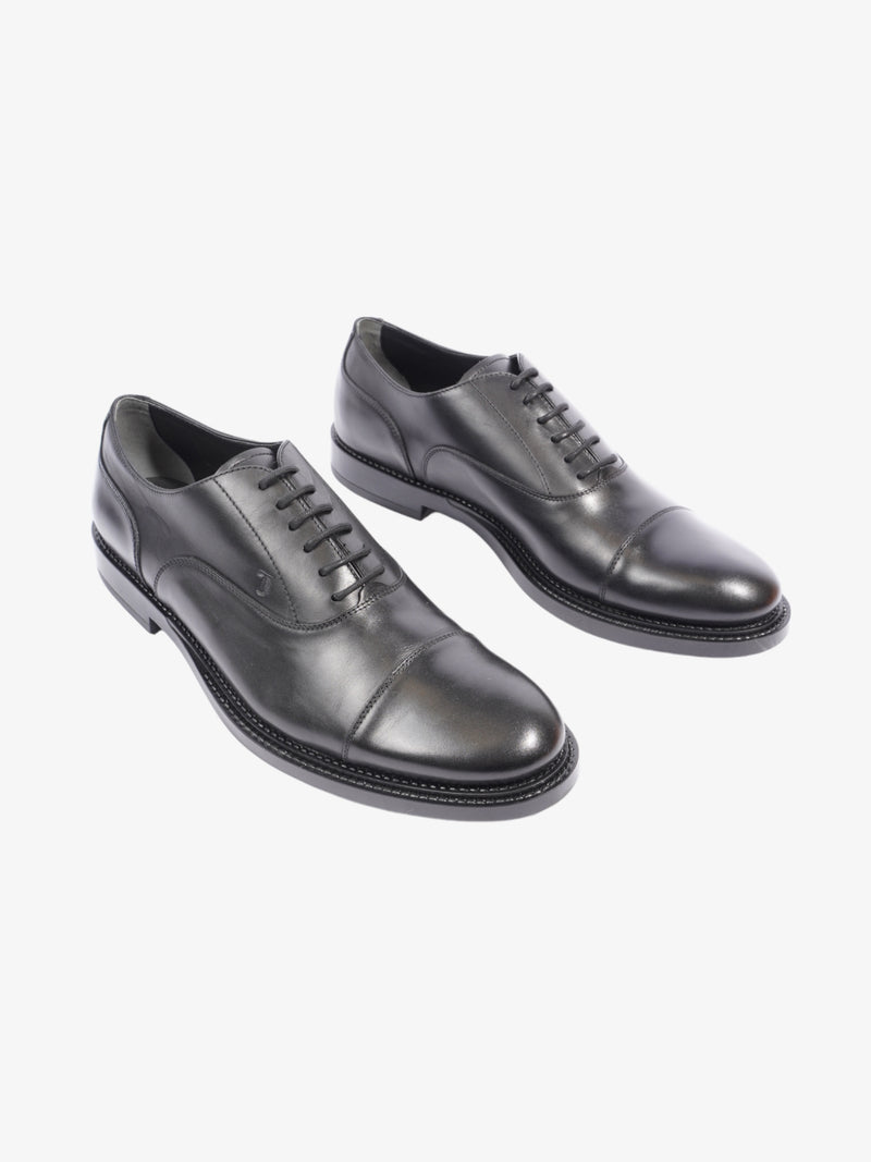  Lace-Up Smart Shoes Black Leather EU 45 UK 11
