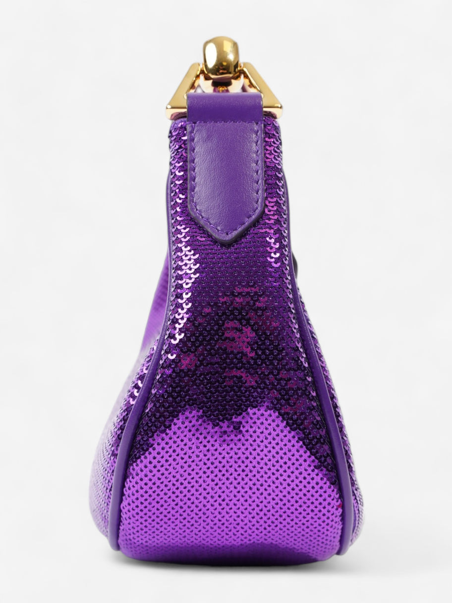 Mini Bianca Tote Bag  Purple Sequin Image 5