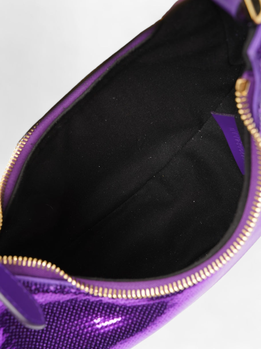 Mini Bianca Tote Bag  Purple Sequin Image 9