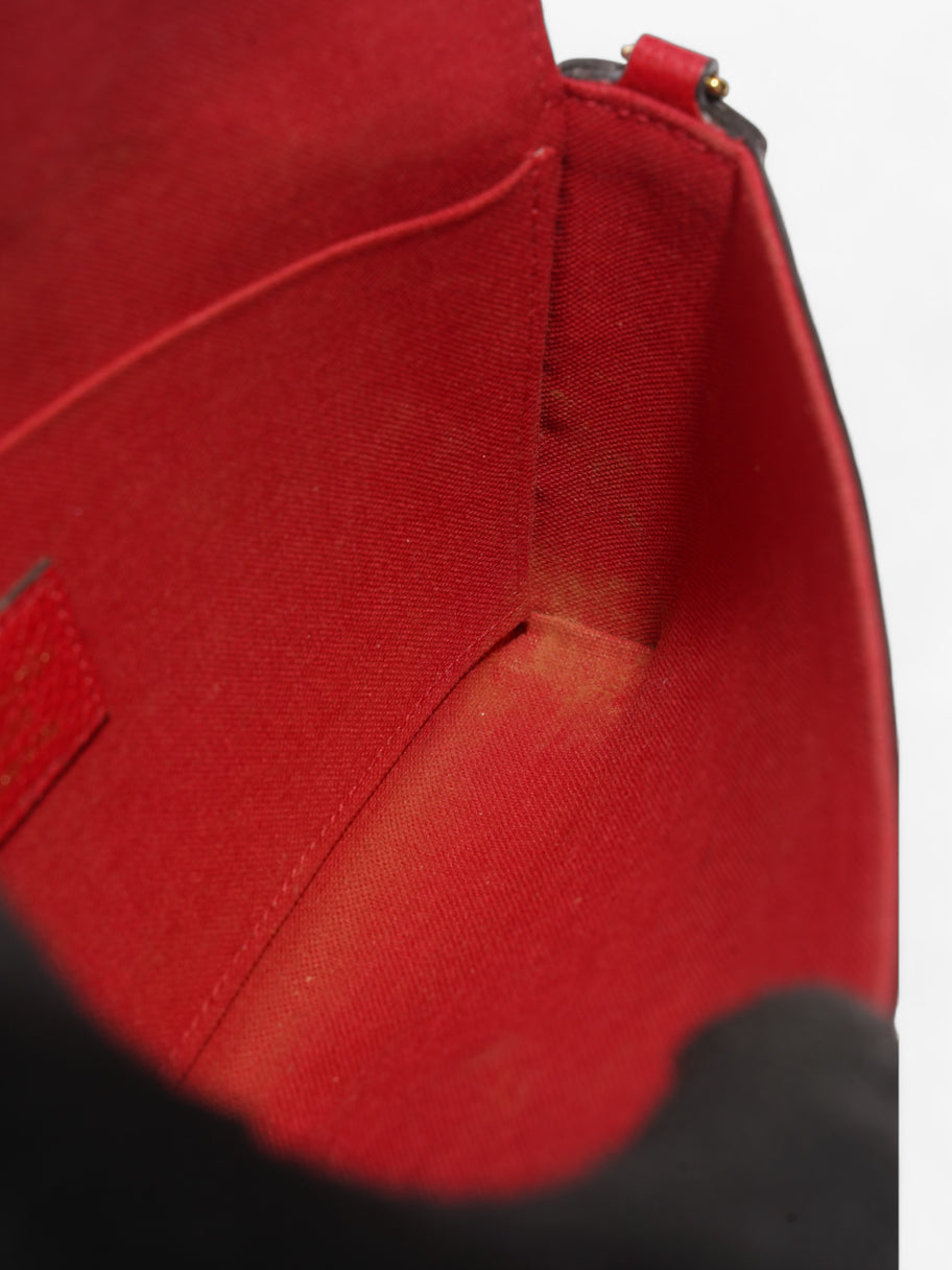 Felicie Pochette Monogram Scarlet Red Calfskin Leather Image 9