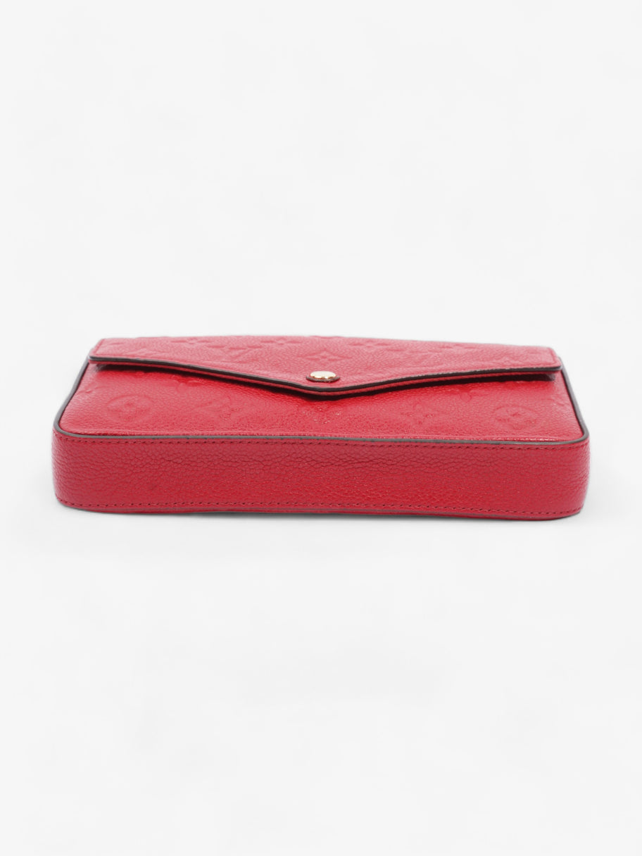 Felicie Pochette Monogram Scarlet Red Calfskin Leather Image 6