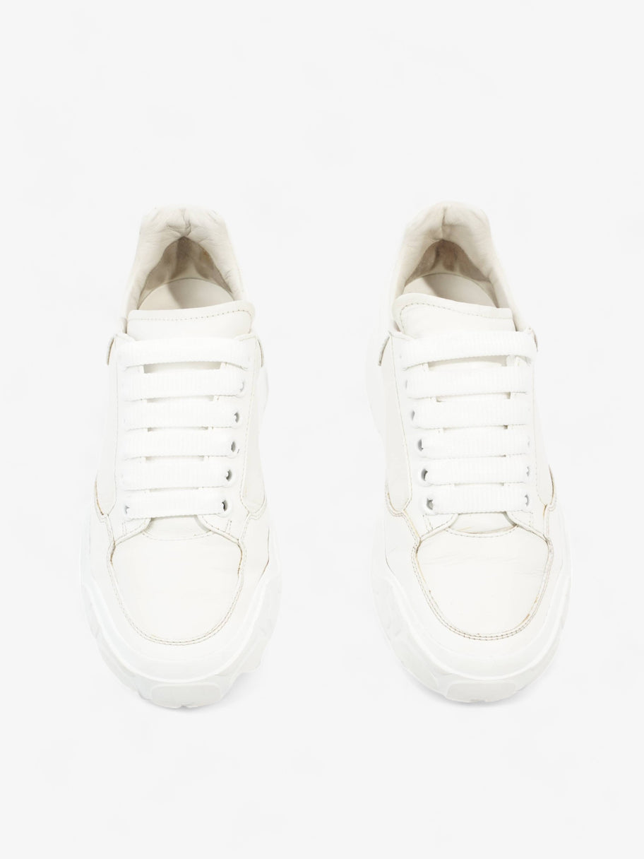 Oversized Court Sneaker White Leather EU 37.5 UK 4.5 Image 8