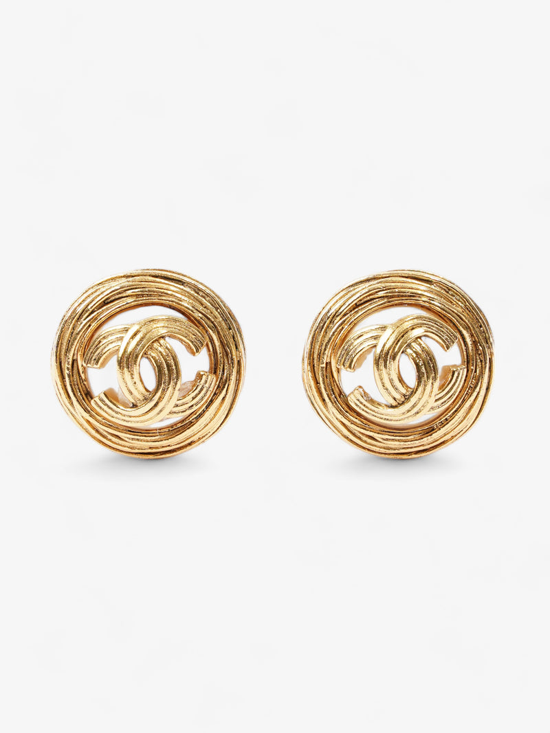  Logo Pearl Earings Gold / Pearl Gold Plated