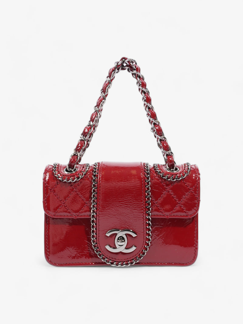  Madison Flap Bag Red Patent Leather Mini