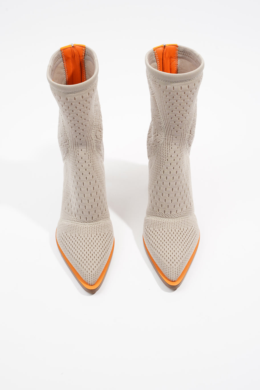 FFrame Jacquard Boots 90 Grey / Orange Fabric EU 39 UK 6 Image 8