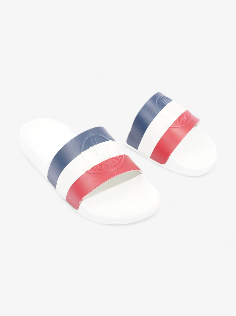  Basile Stripe Slides White / Red / Blue Stripe Rubber EU 40 UK 7