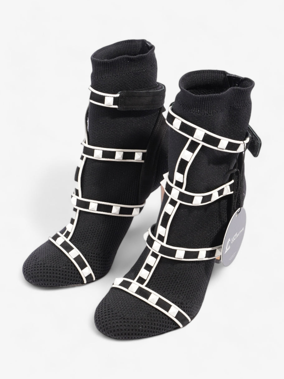 Rockstud Ankle Boots 90 Black / White Studs Cotton EU 35 UK 2 Image 10