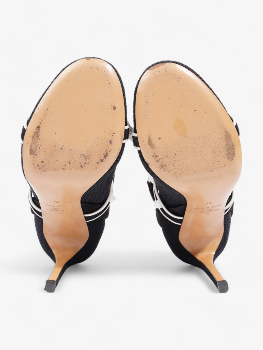 Rockstud Ankle Boots 90 Black / White Studs Cotton EU 35 UK 2 Image 7