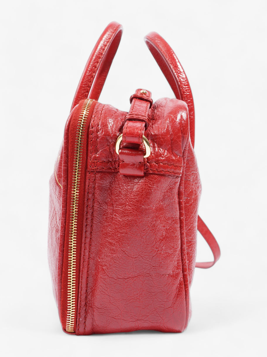 Blanket Square Bag Red Leather Small Image 3