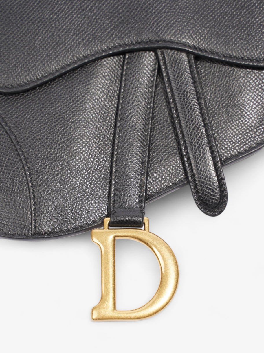 Saddle Belt Wallet Black Leather Image 3