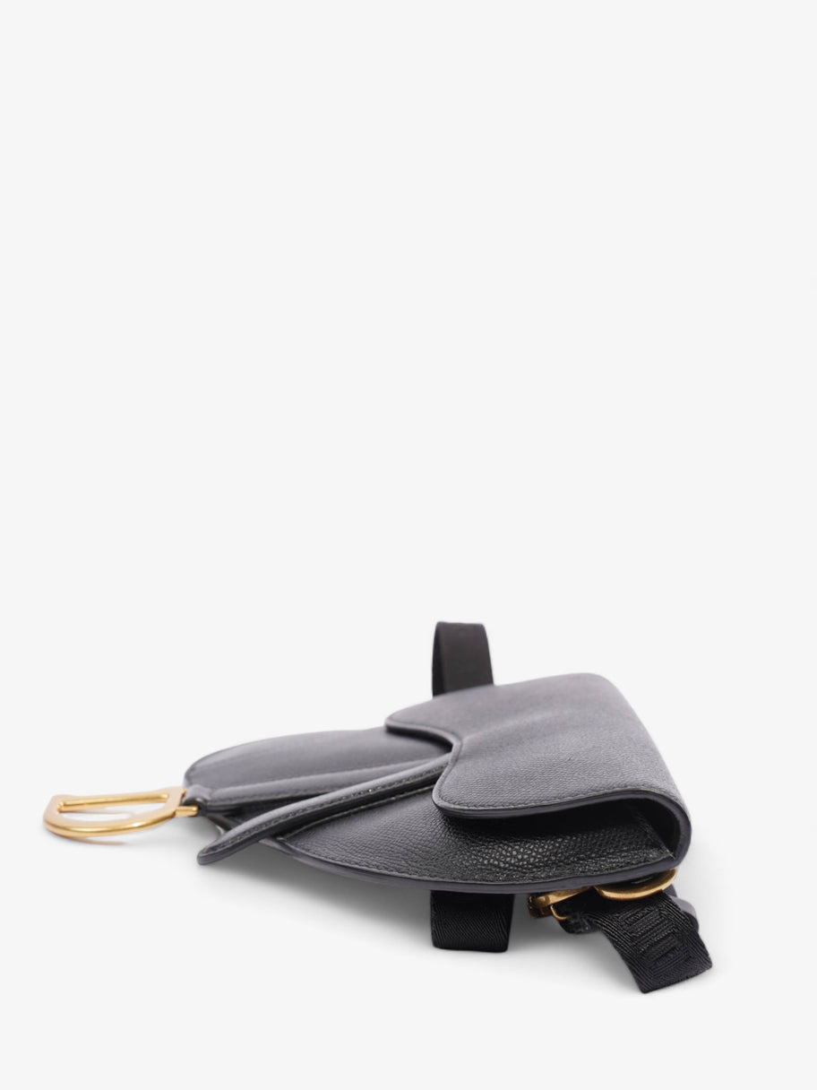 Saddle Belt Wallet Black Leather Image 4