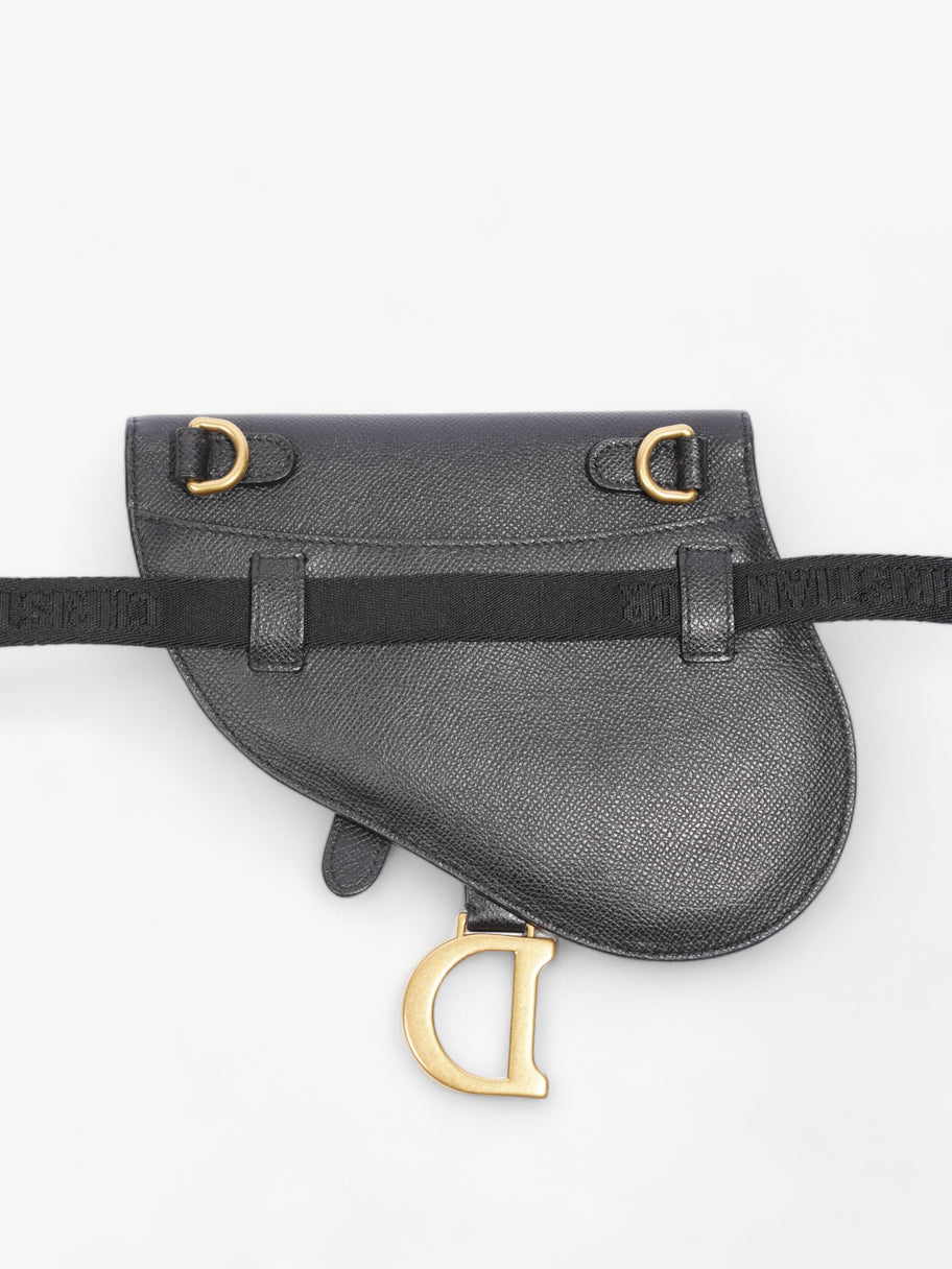 Saddle Belt Wallet Black Leather Image 5